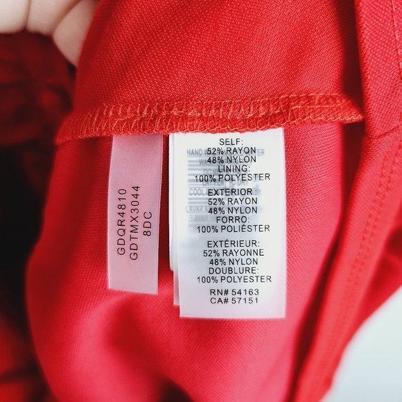 Guess Button Up T-Shirt Sleeveless Dress NWT Dark Coral - Picture 9 of 10